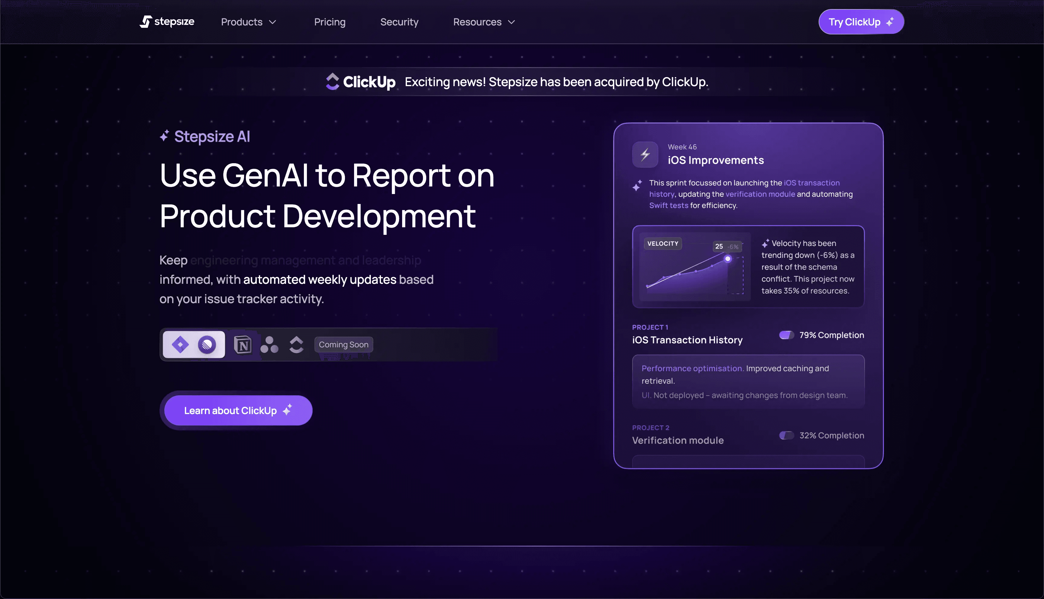 Stepsize AI screenshot